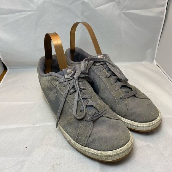 Nike Women's Court Royale Gray Suede Lace Up Shoes Women’s 10.5 - Picture 1 of 7